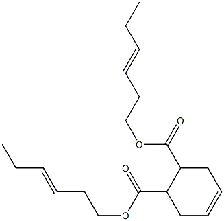 4-Cyclohexene-1,2-dicarboxylic acid bis(3-hexenyl) ester Struktur