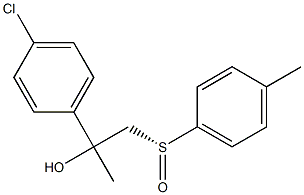 (R)-1-Methyl-1-(4-chlorophenyl)-2-(4-methylphenylsulfinyl)ethanol Struktur