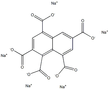 1,2,4,6,8-Naphthalenepentacarboxylic acid pentasodium salt Struktur