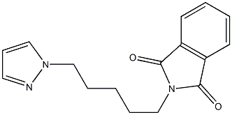 2-[5-(1H-Pyrazol-1-yl)pentyl]-2H-isoindole-1,3-dione Struktur