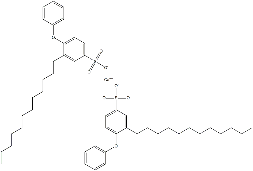 Bis(4-phenoxy-3-dodecylbenzenesulfonic acid)calcium salt Struktur