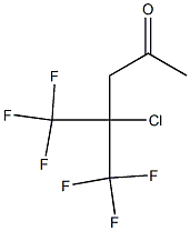 4-Chloro-5,5,5-trifluoro-4-(trifluoromethyl)-2-pentanone Struktur