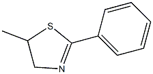 2-Phenyl-5-methyl-2-thiazoline Struktur