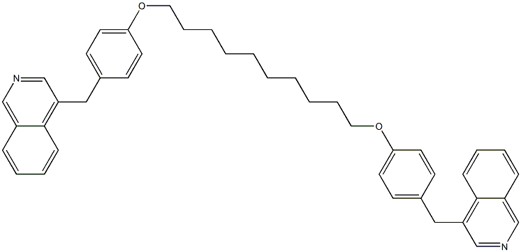 1,10-Bis[4-(4-isoquinolylmethyl)phenoxy]decane Struktur