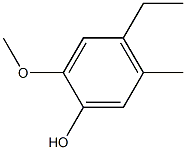 2-Methoxy-5-methyl-4-ethylphenol Struktur