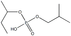 Phosphoric acid hydrogen 1-methylpropyl 2-methylpropyl ester Struktur