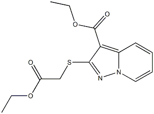 [[3-(Ethoxycarbonyl)pyrazolo[1,5-a]pyridin-2-yl]thio]acetic acid ethyl ester Struktur