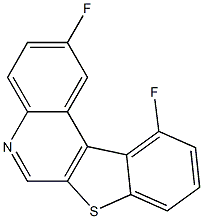 2,11-Difluoro[1]benzothieno[2,3-c]quinoline Struktur