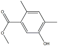 2,4-Dimethyl-5-hydroxybenzoic acid methyl ester Struktur