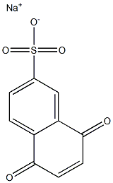 5,8-Dihydro-5,8-dioxo-2-naphthalenesulfonic acid sodium salt Struktur