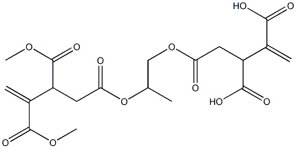 4,4'-[1-Methylethylenebis(oxycarbonyl)]bis(1-butene-2,3-dicarboxylic acid dimethyl) ester Struktur