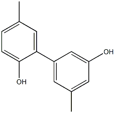 5,5'-Dimethyl-1,1'-biphenyl-2,3'-diol Struktur