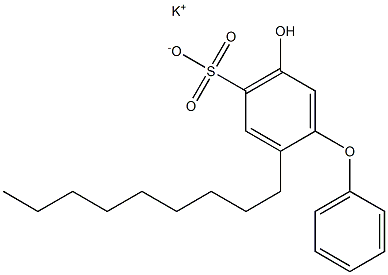 5-Hydroxy-2-nonyl[oxybisbenzene]-4-sulfonic acid potassium salt Struktur