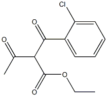 2-(o-Chlorobenzoyl)-3-oxobutyric acid ethyl ester Struktur