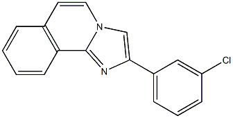 2-(3-Chlorophenyl)imidazo[2,1-a]isoquinoline Struktur