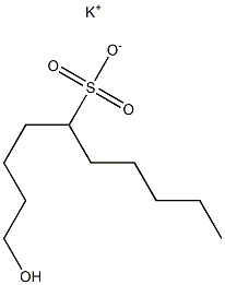 1-Hydroxydecane-5-sulfonic acid potassium salt Struktur