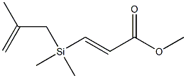 (E)-4,4,6-Trimethyl-4-sila-2,6-heptadienoic acid methyl ester Struktur