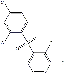 2,3-Dichlorophenyl 2,4-dichlorophenyl sulfone Struktur