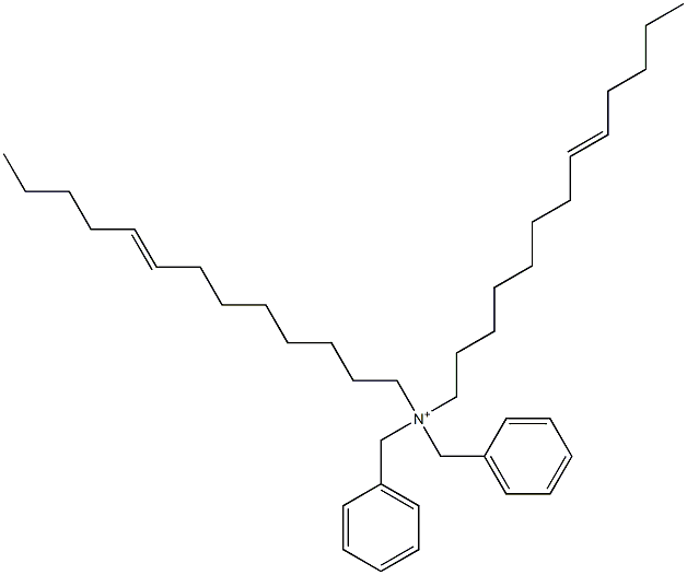 Di(8-tridecenyl)dibenzylaminium Struktur