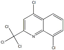 2-Trichloromethyl-4-chloro-8-chloroquinoline Struktur