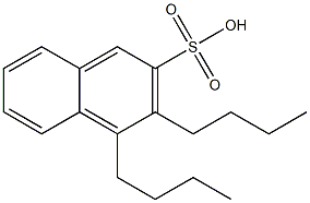 3,4-Dibutyl-2-naphthalenesulfonic acid Struktur