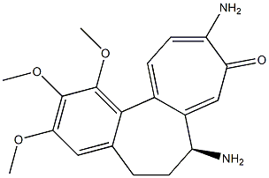 (7S)-7,10-Diamino-6,7-dihydro-1,2,3-trimethoxybenzo[a]heptalen-9(5H)-one Struktur