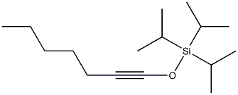 1-[(Triisopropylsilyl)oxy]-1-heptyne Struktur