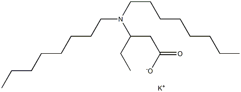 3-(Dioctylamino)valeric acid potassium salt Struktur