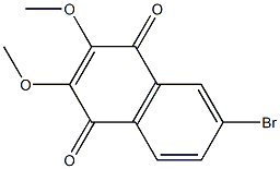 2,3-Dimethoxy-6-bromo-1,4-naphthoquinone Struktur