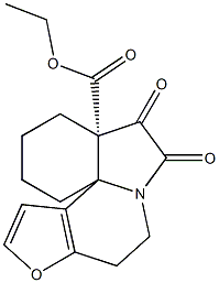 (2'S)-2',3-Oxalylspiro[7-oxa-3-azabicyclo[4.3.0]nona-1(6),8-diene-2,1'-cyclohexane]-2'-carboxylic acid ethyl ester Struktur