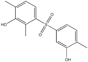 3,3'-Dihydroxy-2,4,4'-trimethyl[sulfonylbisbenzene] Struktur