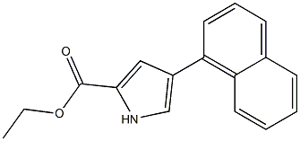 4-(1-Naphthalenyl)-1H-pyrrole-2-carboxylic acid ethyl ester Struktur