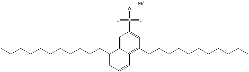 4,8-Diundecyl-2-naphthalenesulfonic acid sodium salt Struktur