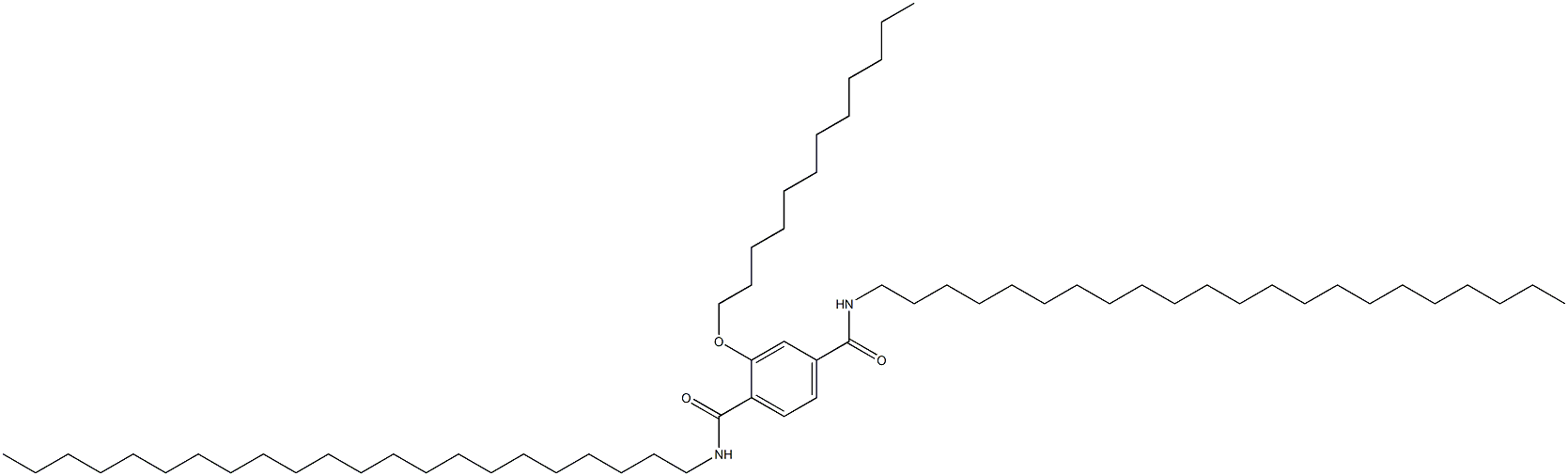 2-(Dodecyloxy)-N,N'-didocosylterephthalamide Struktur