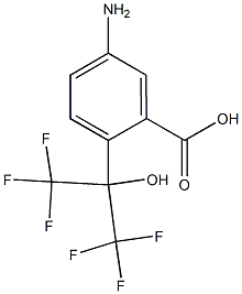 5-Amino-2-[1-hydroxy-1-(trifluoromethyl)-2,2,2-trifluoroethyl]benzoic acid Struktur