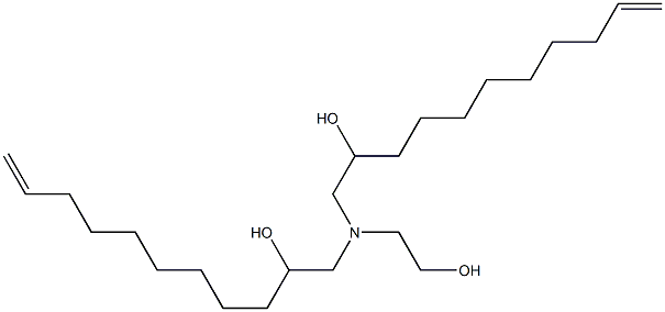 1,1'-[(2-Hydroxyethyl)imino]bis(10-undecen-2-ol) Struktur