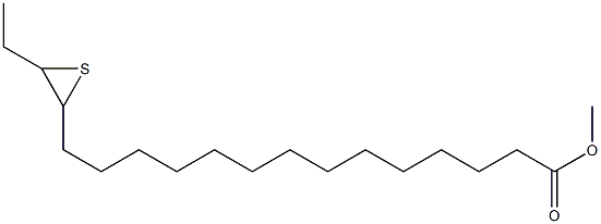 15,16-Epithiooctadecanoic acid methyl ester Struktur