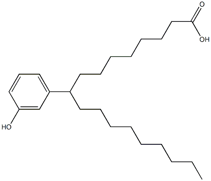 9-(3-Hydroxyphenyl)stearic acid Struktur