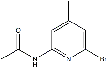 N-(6-Bromo-4-methyl-pyridin-2-yl)-acetamide Struktur