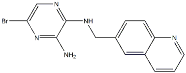 5-Bromo-N-quinolin-6-ylmethyl-pyrazine-2,3-diamine Struktur