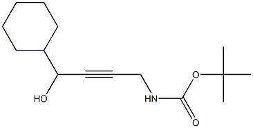 (4-Cyclohexyl-4-hydroxy-but-2-ynyl)-carbamic acid tert-butyl ester Struktur