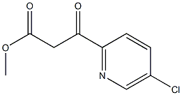 BETA-OXO-5-CHLORO-2-PYRIDINEPROPANOIC ACID METHYL ESTER Struktur