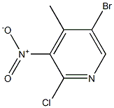 5-Bromo-2-Chloro-3-nitro-4-methylpyridine Struktur