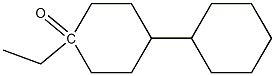 4-ethyl bi(cyclohexyl)-4-one Struktur