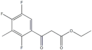 Ethyl 3-methyl-2,4,5-trifluorobenzoylacetate Struktur