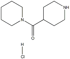 1-Piperidinyl(4-piperidinyl)methanonehydrochloride Struktur