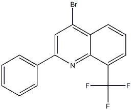 4-Bromo-8-trifluoromethyl-2-phenylquinoline Struktur