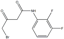 4-bromo-N-(2,3-difluorophenyl)-3-oxobutanamide Struktur