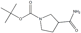 1-Boc-3-Carbamoylpyrrolidine Struktur