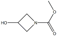 3-Hydroxyazetidinecarboxylic acidmethylester Struktur